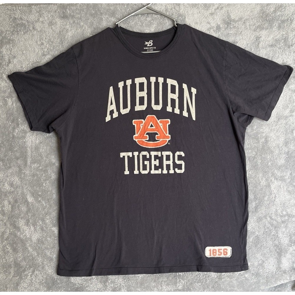 Auburn Tigers Navy Blue Mens Shirt With Stitched Logo XXL Banner Supply Co.
